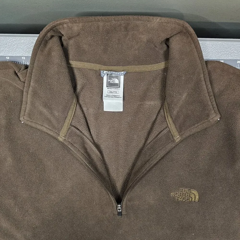 The North Face Jacket XXL Brown TKA 100 Glacier Fleece 1/4 Zip Gorpcore Camp